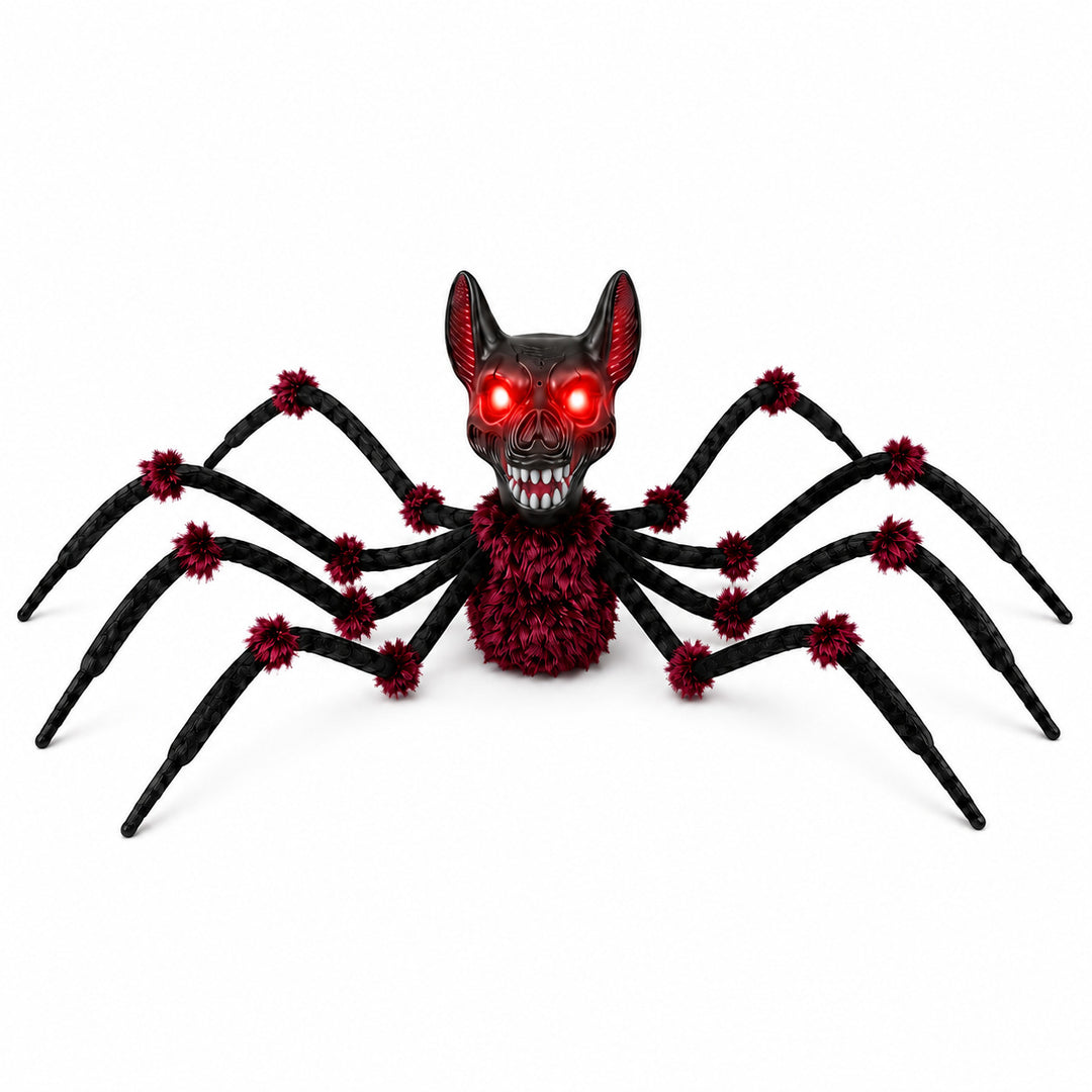 New Animated Halloween Spider with Human Head Toy