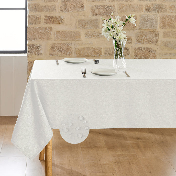 Solid-color tablecloth—wrinkle-resistant and durable