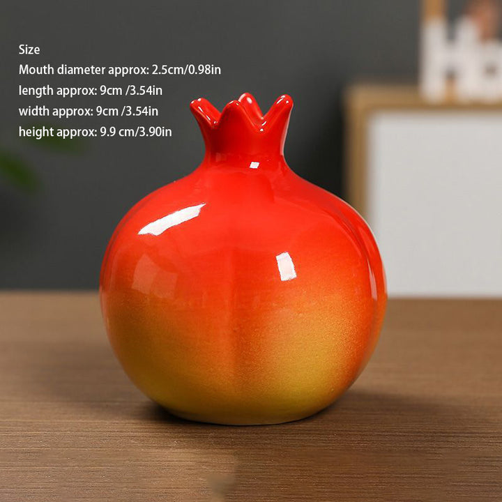 Fruit-shaped ceramic hydroponic planter