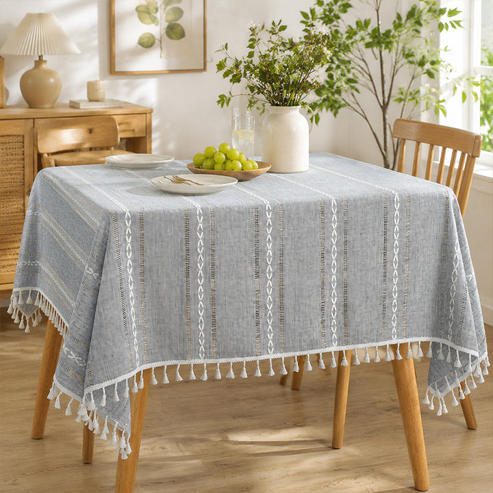 New Non-Slip Cotton-Linen Tablecloth — Premium Affordable Luxury Style