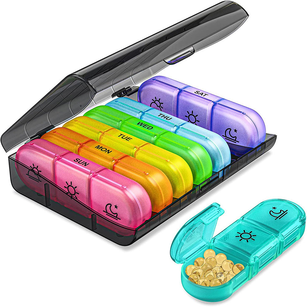 Waterproof portable pill case