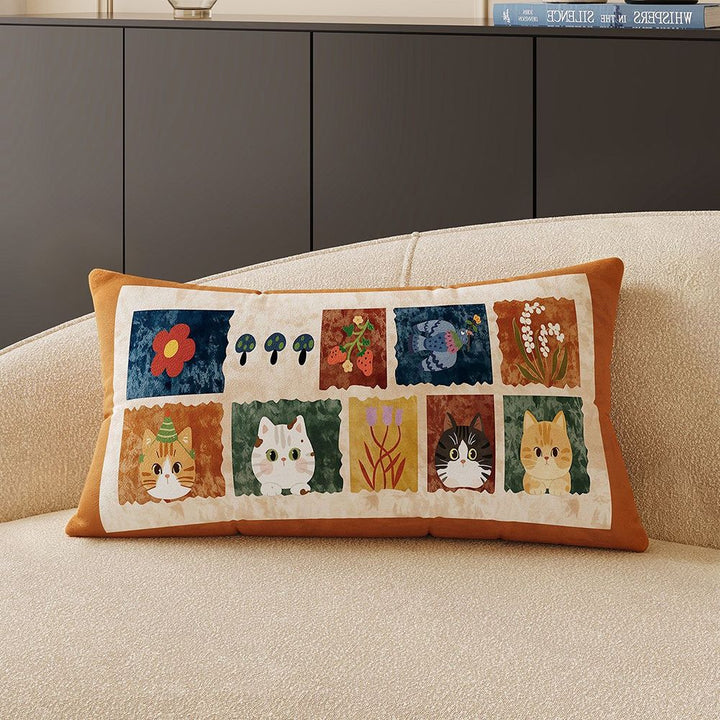 Rectangular cartoon-style cushion