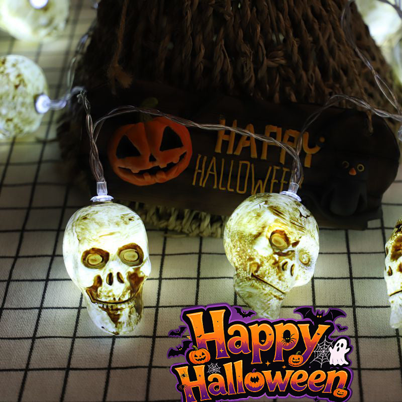 New Halloween LED Skull String Lights