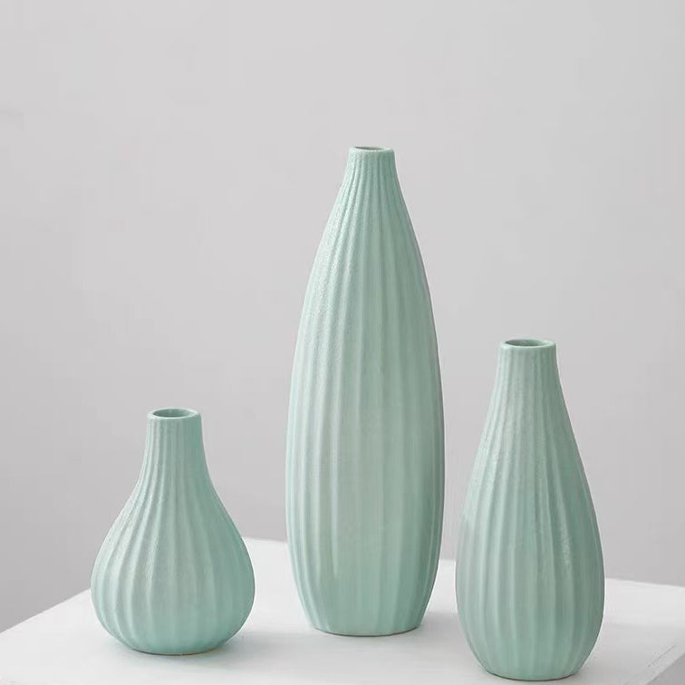 Best-selling minimalist 3-piece ceramic vase set (multi-color)