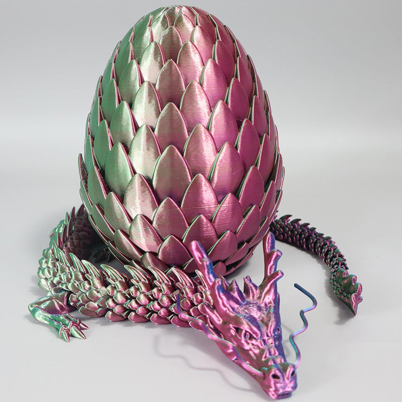 3D-Printed Dragon Scale Egg Decoration Set