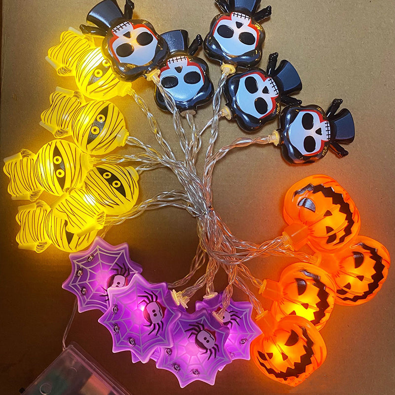 Halloween LED String Light Scene Setup