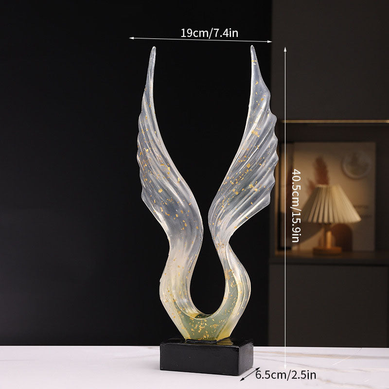 Exquisite Semi-Transparent Gold Leaf Home Decor Ornament