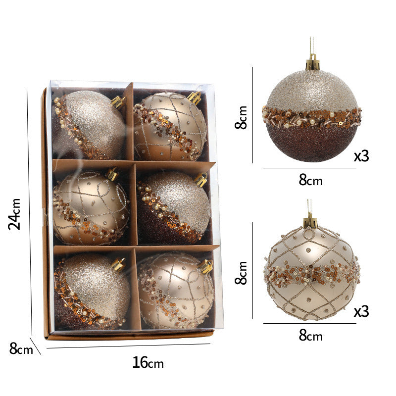 Best-selling premium 8cm Christmas ornament ball set