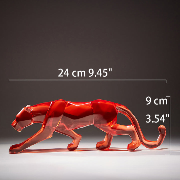 High-end resin cheetah ornament