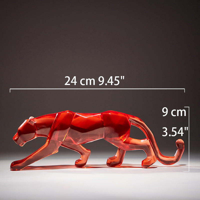 High-end resin cheetah ornament