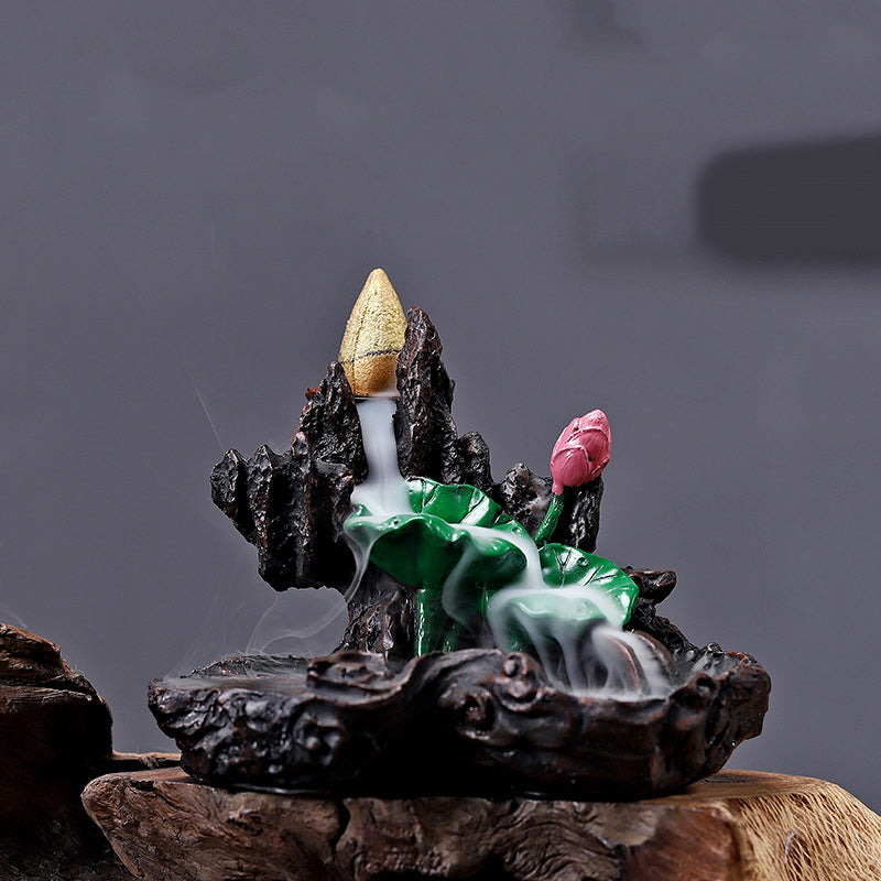 Creative Resin Backflow Incense Burner Ornament
