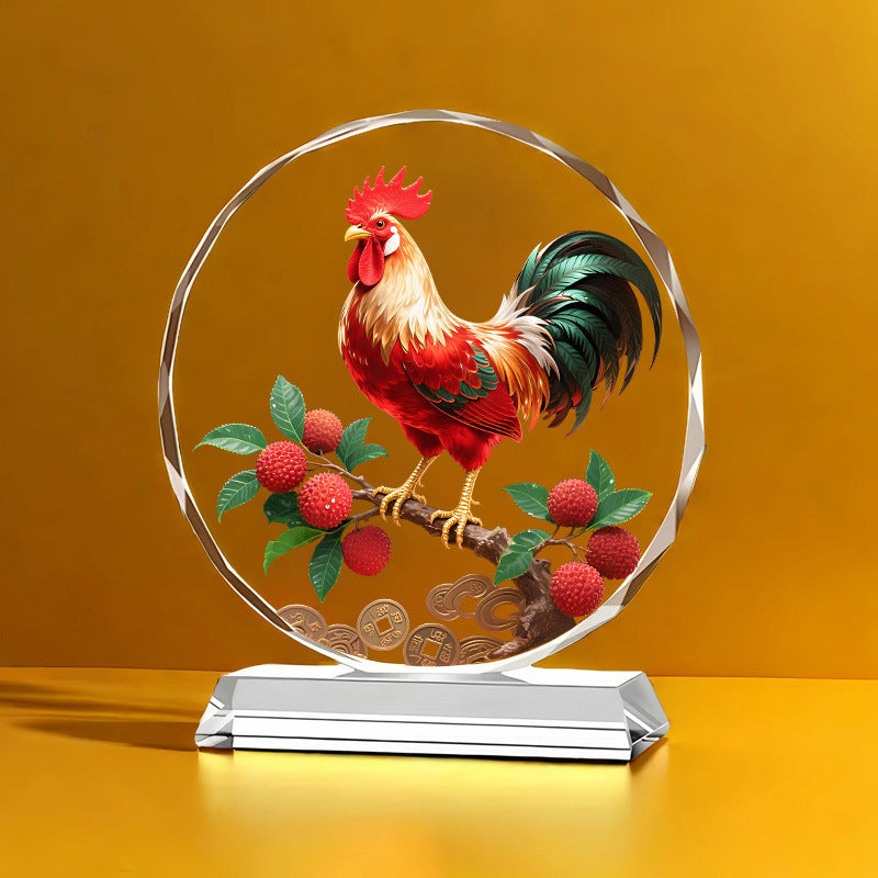 High-End Crystal Bird Ornament