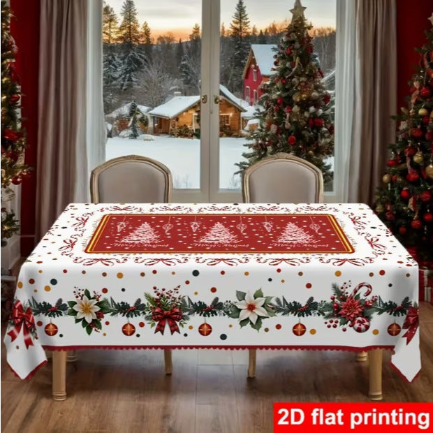 Christmas-themed table decorations