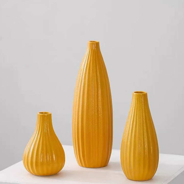 Best-selling minimalist 3-piece ceramic vase set (multi-color)