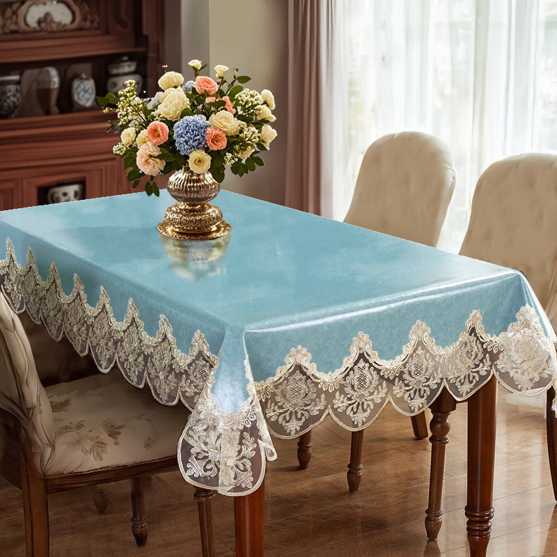 New waterproof, oil-resistant, and heat-resistant leather tablecloth
