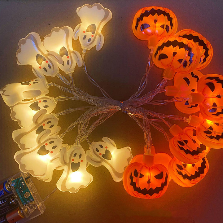 Halloween LED String Light Scene Setup