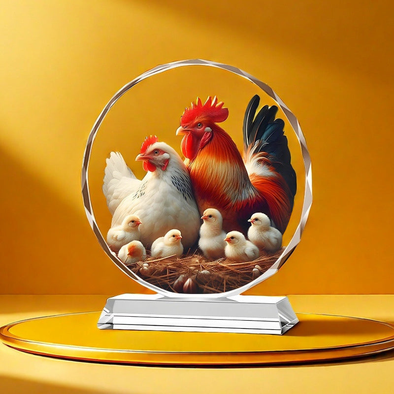 High-End Crystal Bird Ornament