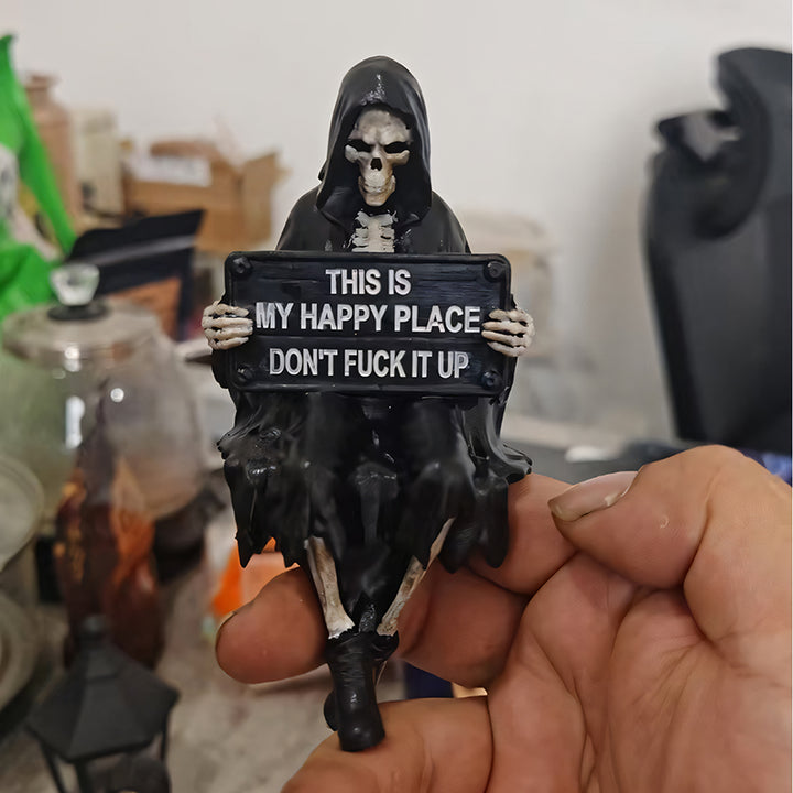 Cloaked Skeleton Resin Ornament