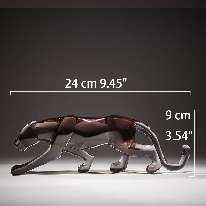 High-end resin cheetah ornament