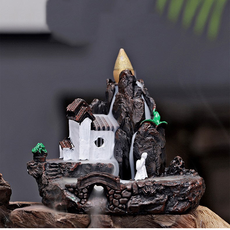 Creative Resin Backflow Incense Burner Ornament