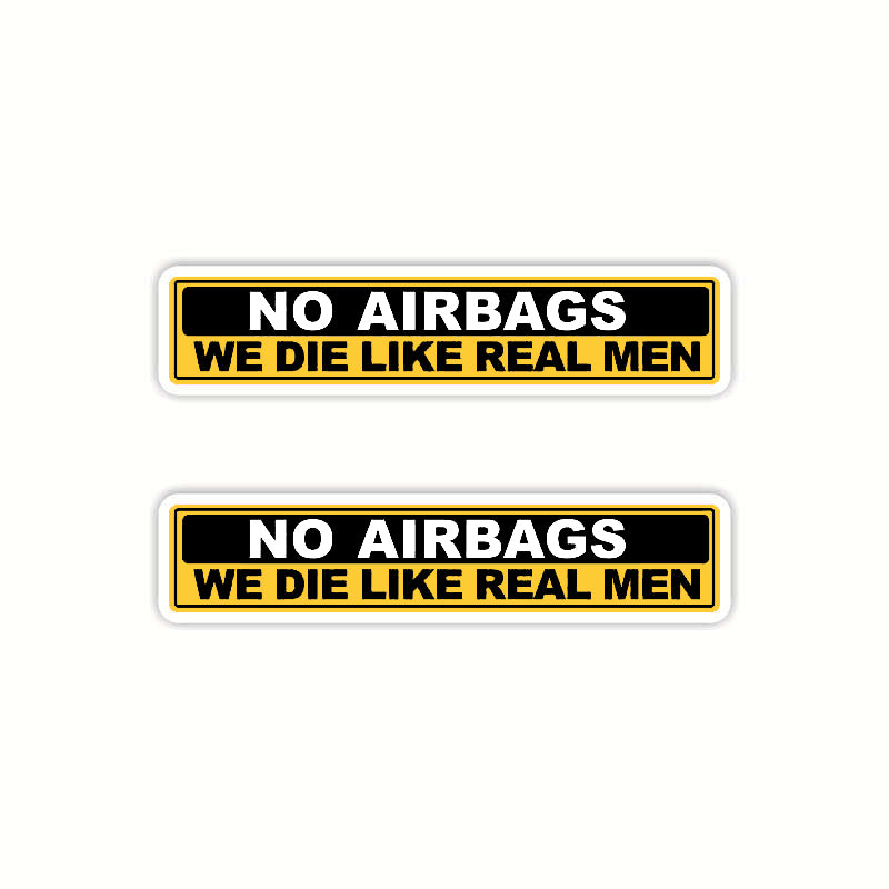 Humorous warning stickers