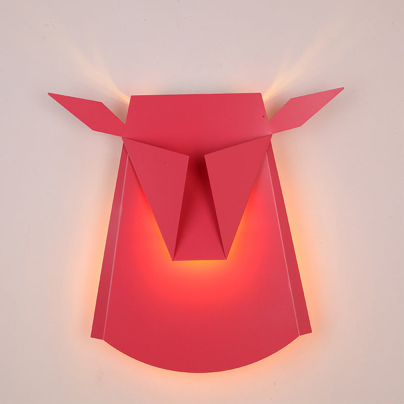Decorative LED Bull-Head Wall Lamp
