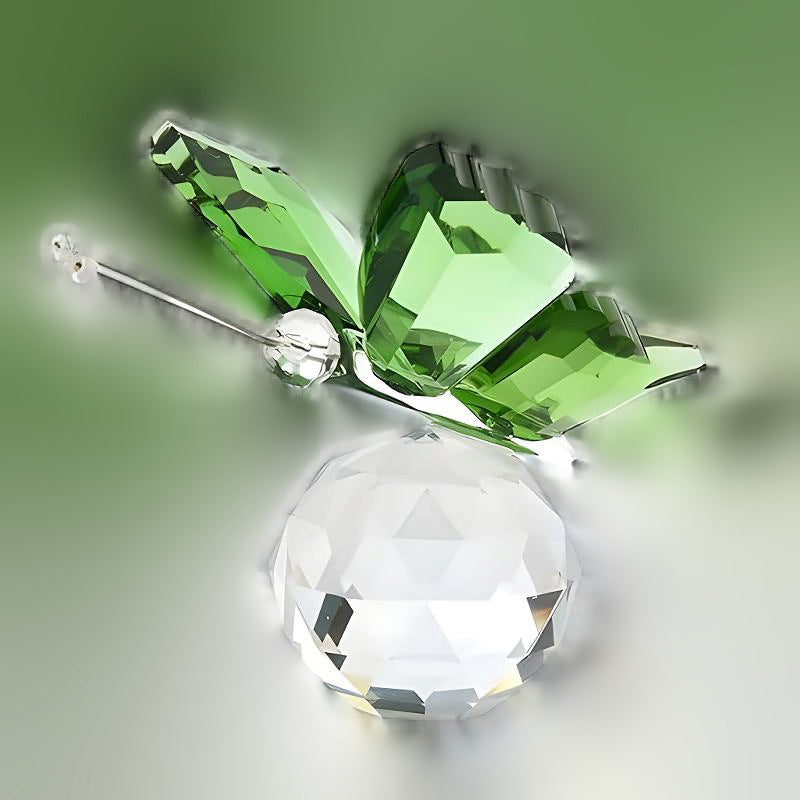 Small crystal butterfly ornament