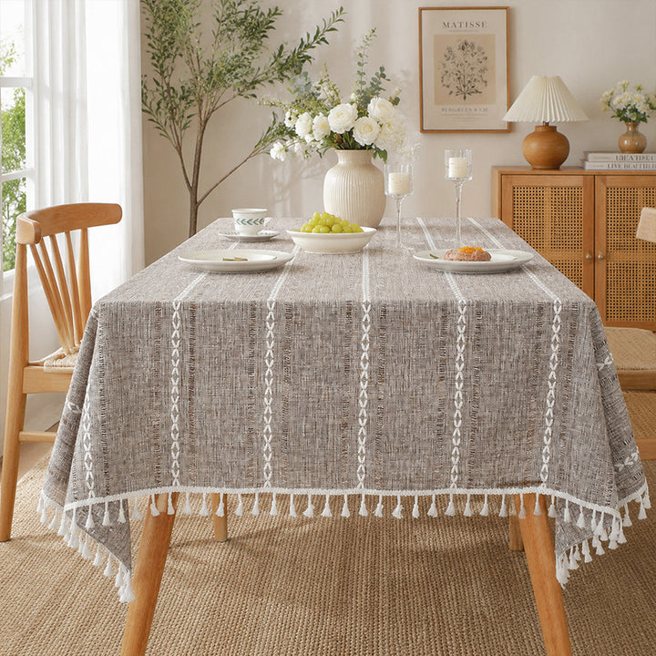 New Non-Slip Cotton-Linen Tablecloth — Premium Affordable Luxury Style