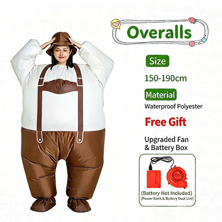 Fun inflatable costumes suitable for holiday parties and stage performances