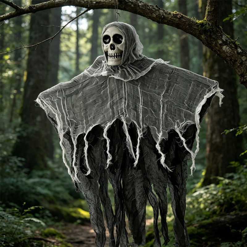 Hanging Skeleton Ghost Decoration for Halloween Horror
