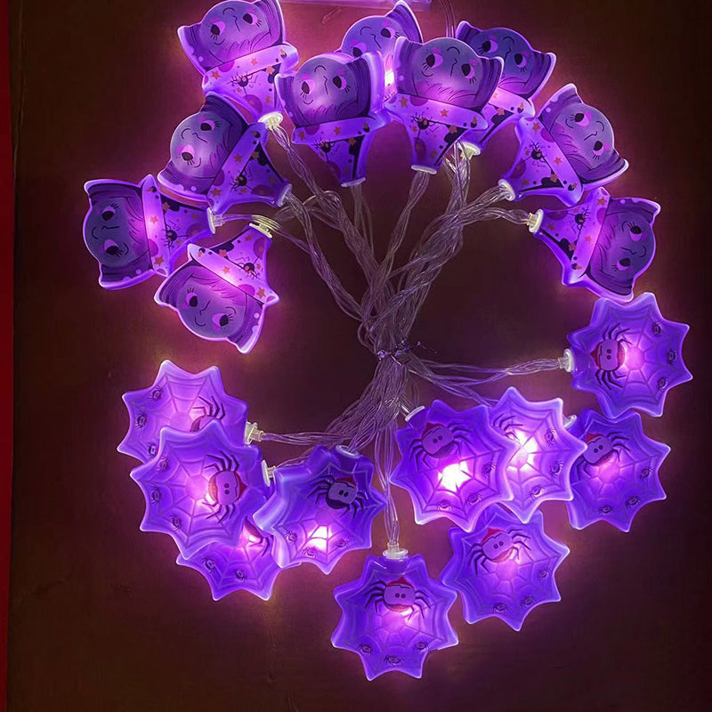 Halloween LED String Light Scene Setup