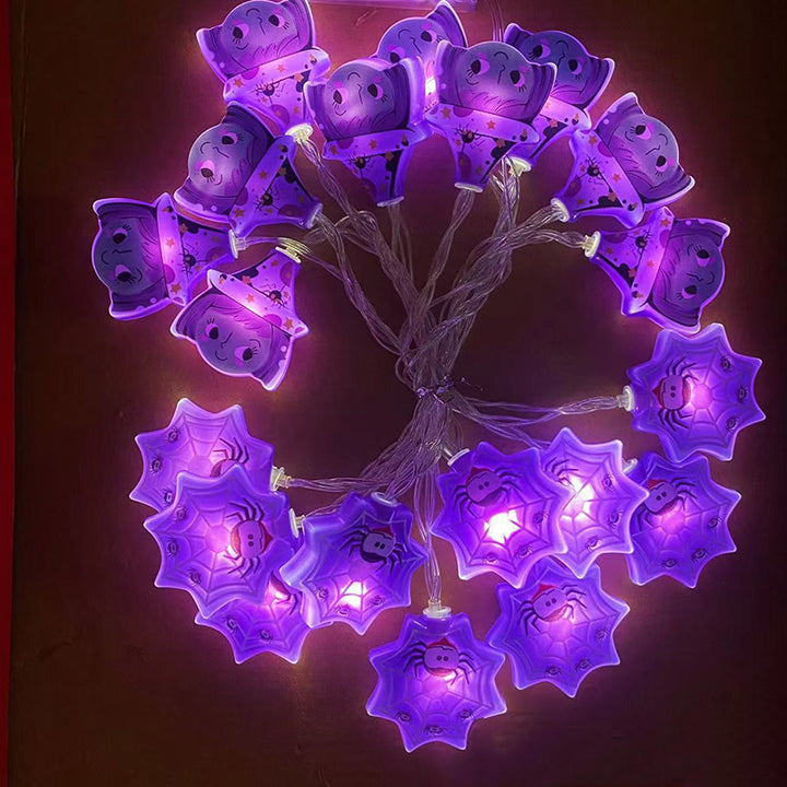 Halloween LED String Light Scene Setup