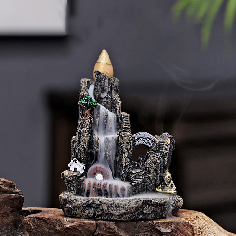 Creative Resin Backflow Incense Burner Ornament