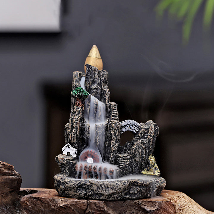 Creative Resin Backflow Incense Burner Ornament