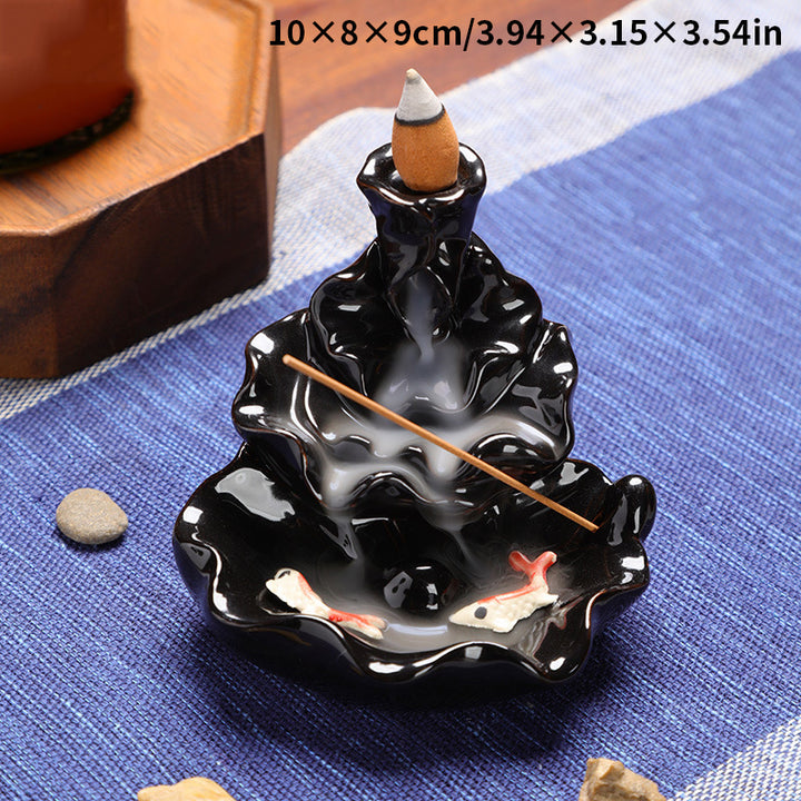 Ceramic Backflow Incense Burner Ornament