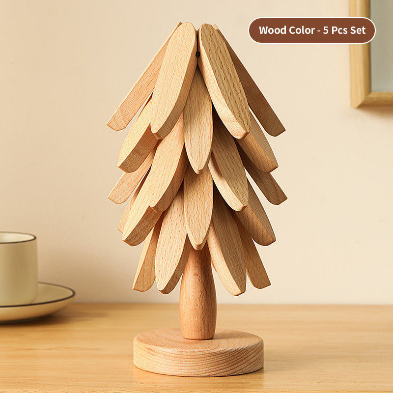 Premium Heat-Resistant Solid Wood Trivet