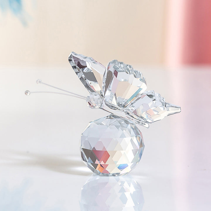 Small crystal butterfly ornament