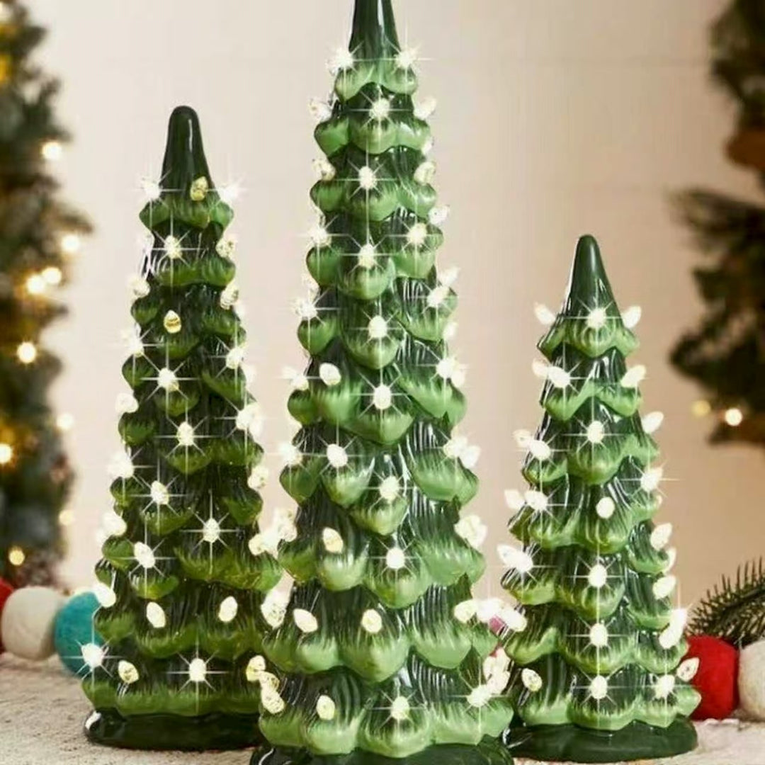Light-up Christmas tree ornaments