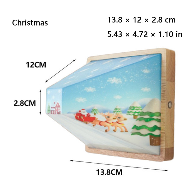 Luxurious and exquisite 3D visual wall lamp