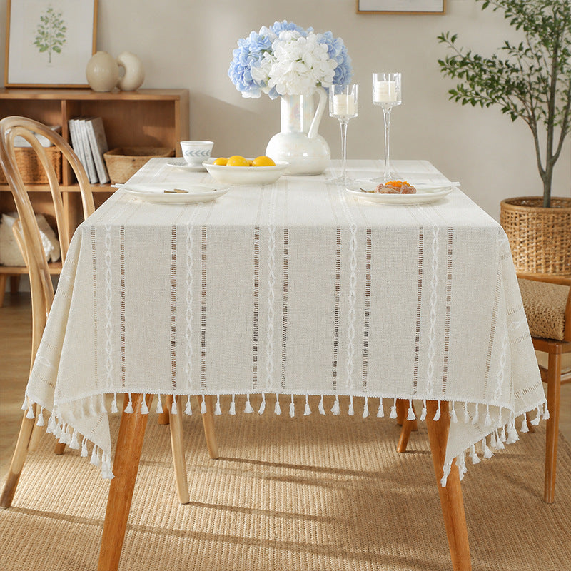 New Non-Slip Cotton-Linen Tablecloth — Premium Affordable Luxury Style
