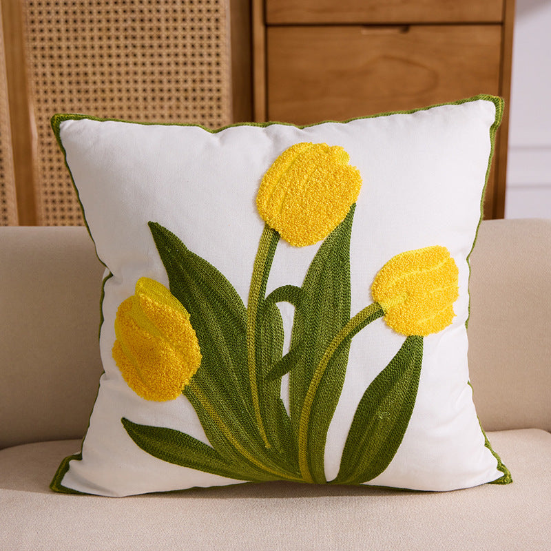 Embroidered Throw Pillow (Instagram Style)