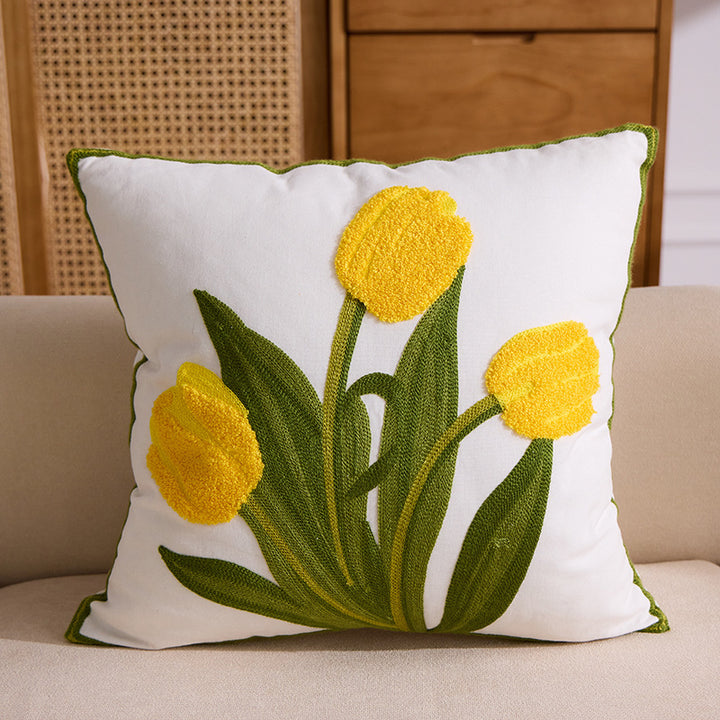 Embroidered Throw Pillow (Instagram Style)