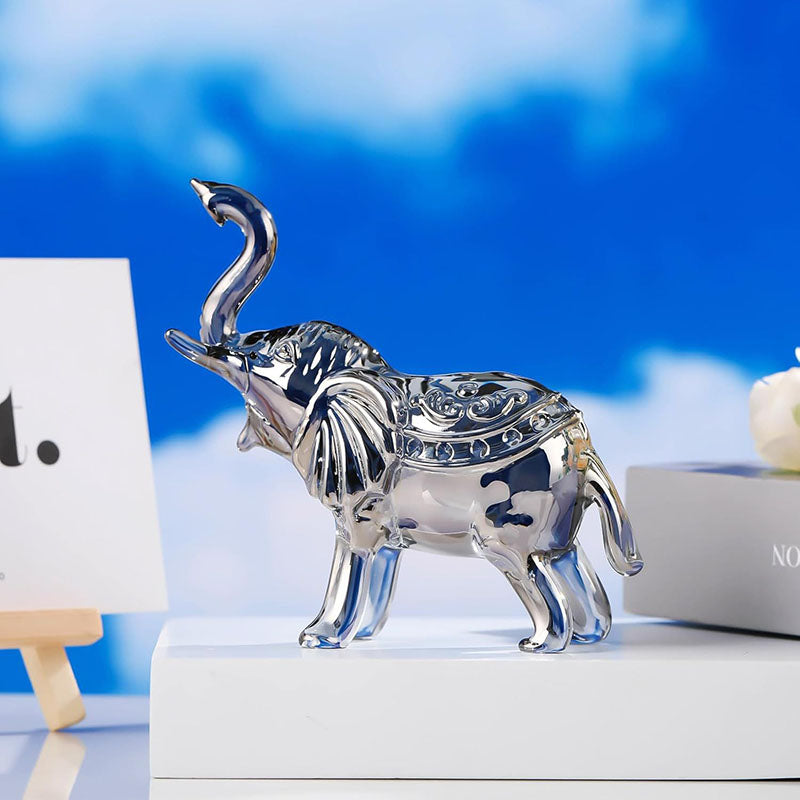 Luxury Rainbow Crystal Elephant – Symbol of Strength, Wisdom & Prosperity