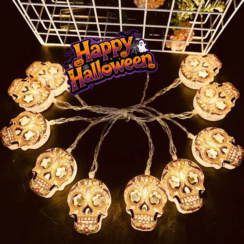 New Halloween LED Skull String Lights