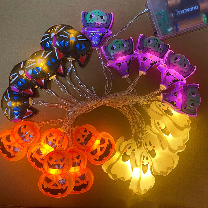 Halloween LED String Light Scene Setup