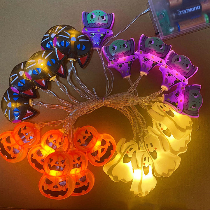 Halloween LED String Light Scene Setup
