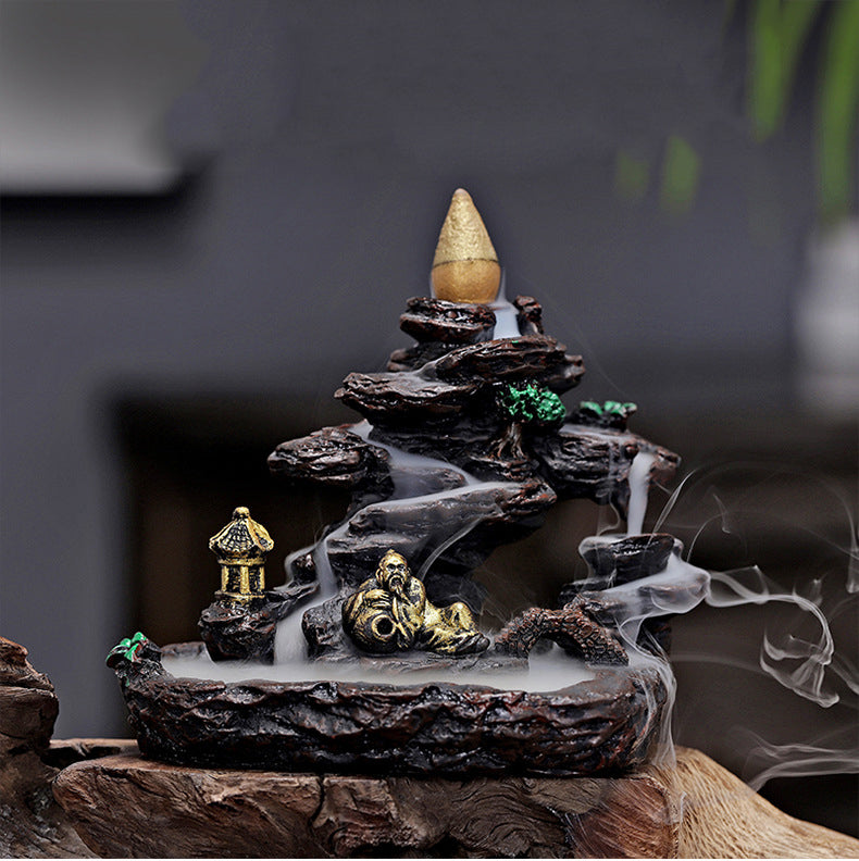 Creative Resin Backflow Incense Burner Ornament