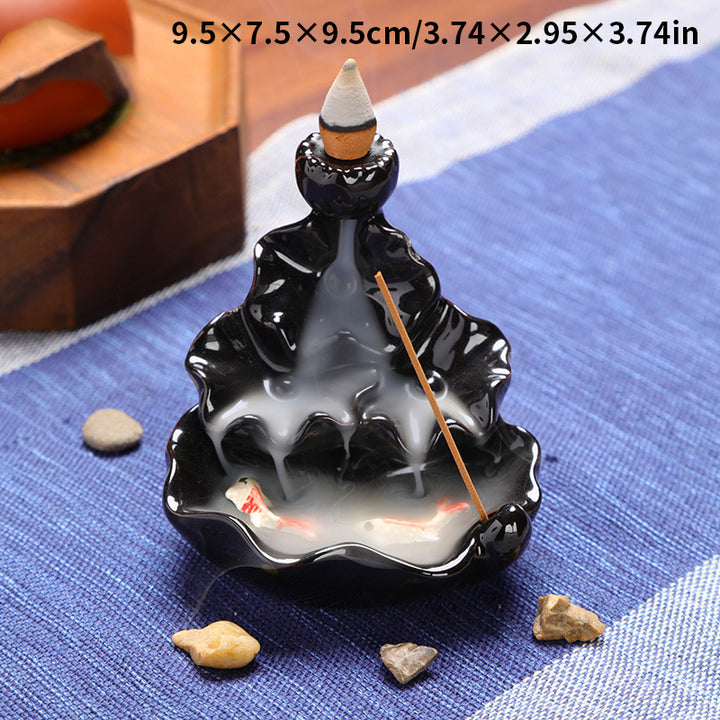 Ceramic Backflow Incense Burner Ornament