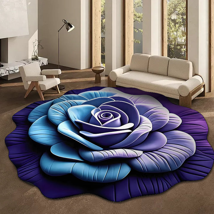 Exquisite 3D Floral Pattern Non-Slip Diatomaceous Earth Mat