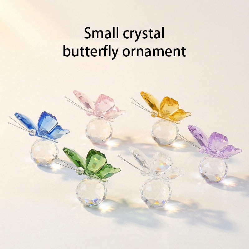 Small crystal butterfly ornament
